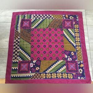 Vintage Usna Wool Multicolor Patterned Scarf